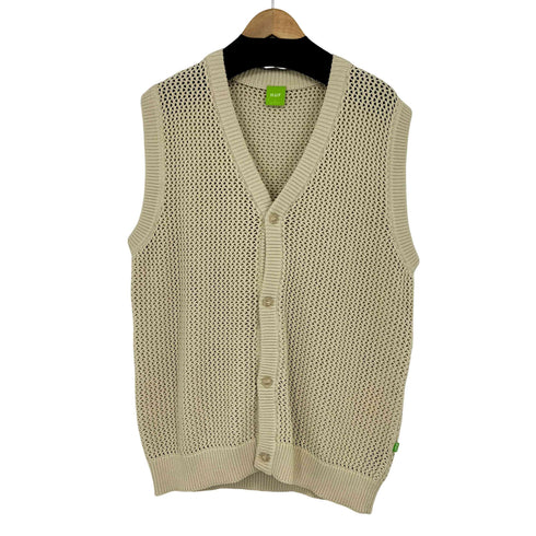 ハフ HUF fishnet mesh vest ゆる網 ニットベスト メンズ import:L