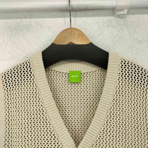 ハフ HUF fishnet mesh vest ゆる網 ニットベスト メンズ import:L