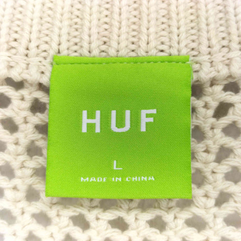 ハフ HUF fishnet mesh vest ゆる網 ニットベスト メンズ import:L