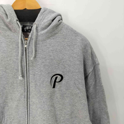 パウンド PWNED フロント 刺繍ロゴ ダブルジップアップ パーカー メンズ import:XL