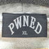 パウンド PWNED フロント 刺繍ロゴ ダブルジップアップ パーカー メンズ import:XL