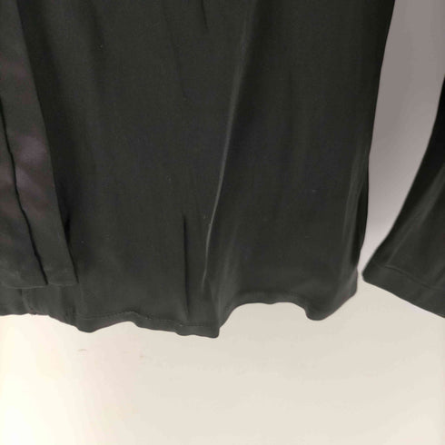 ジャンポールゴルチエクラシック Jean Paul GAULTIER CLASSIQUE 80-90S Made In Italy Bow Tie Dress Shirt イタリア製 アセテート レーヨン ボウタイ付き シャイニー ドレス シャツ メンズ 42/38