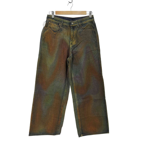GOKURAKU 2025 Gradient Digital Print Denim Jeans メンズ JPN:M