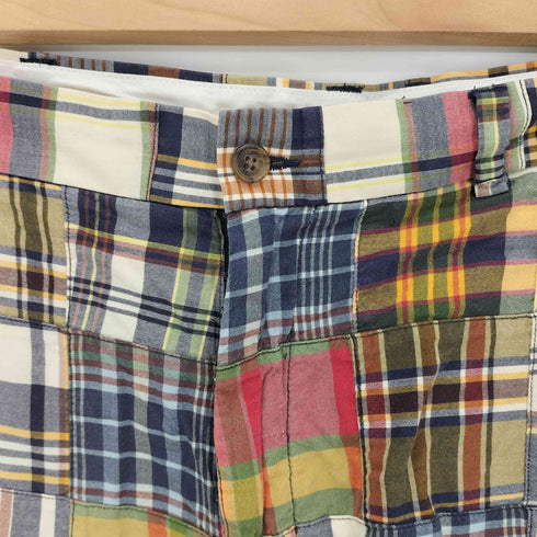 ブルックスブラザーズ 346 BROOKS BROTHERS インド製 コットン チェック パッチワーク ハーフパンツ メンズ 42