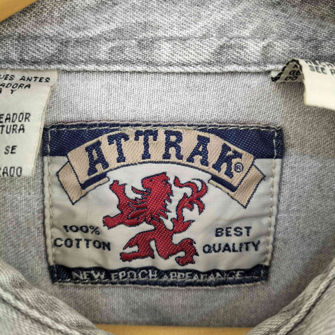 ATTRAK 90s デニムシャツ メンズ import:L