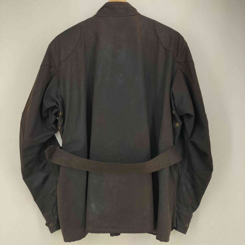 ベルスタッフ Belstaff イタリア製 裏地チェック オイルド トライアルマスタージャケット メンズ import:M