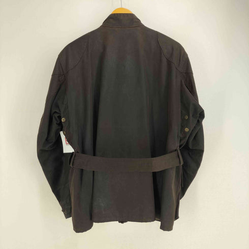 ベルスタッフ Belstaff イタリア製 裏地チェック オイルド トライアルマスタージャケット メンズ import:M