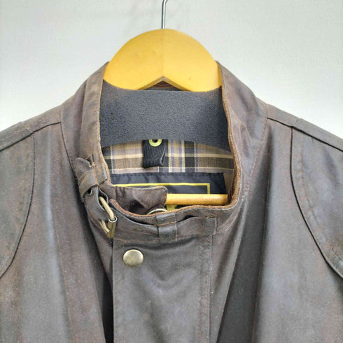 ベルスタッフ Belstaff イタリア製 裏地チェック オイルド トライアルマスタージャケット メンズ import:M