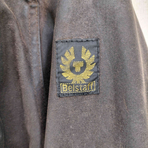 ベルスタッフ Belstaff イタリア製 裏地チェック オイルド トライアルマスタージャケット メンズ import:M