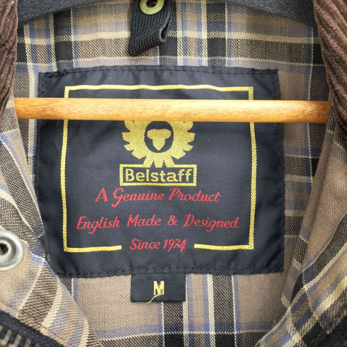 ベルスタッフ Belstaff イタリア製 裏地チェック オイルド トライアルマスタージャケット メンズ import:M
