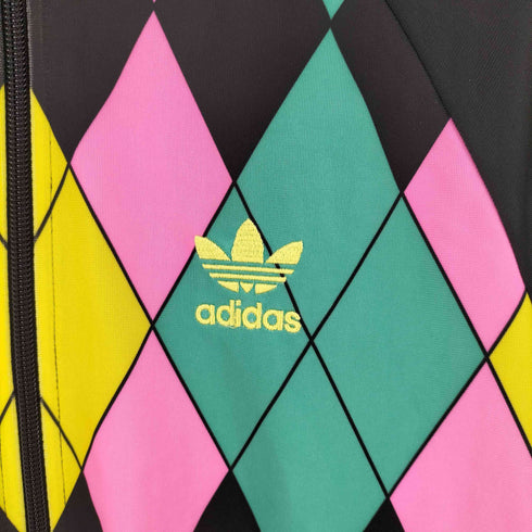 アディダス adidas アーガイル柄トラックジャケット レディース import:S