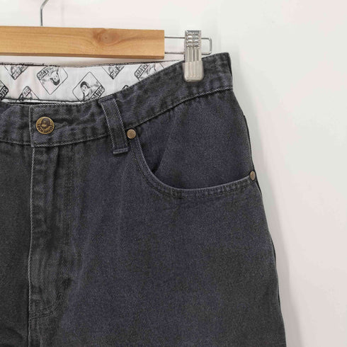 ベンデイビス BEN DAVIS ブラック ワイド デニム メンズ JPN:L