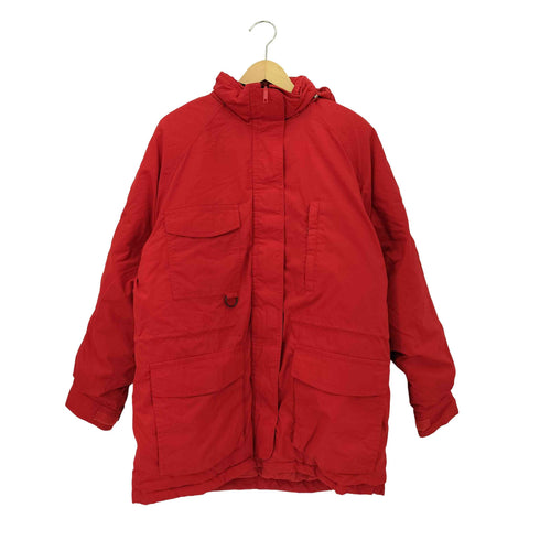 エディーバウアー Eddie Bauer 80s 黒タグ マルチポケット フーディグースダウンジャケット メンズ M