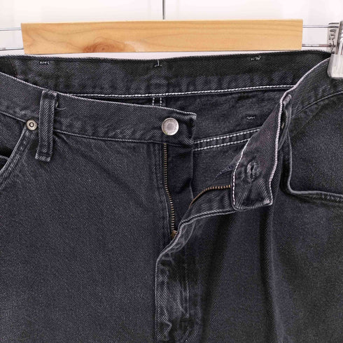 ラングラー Wrangler ストレートブラックデニムパンツ メンズ 38×30