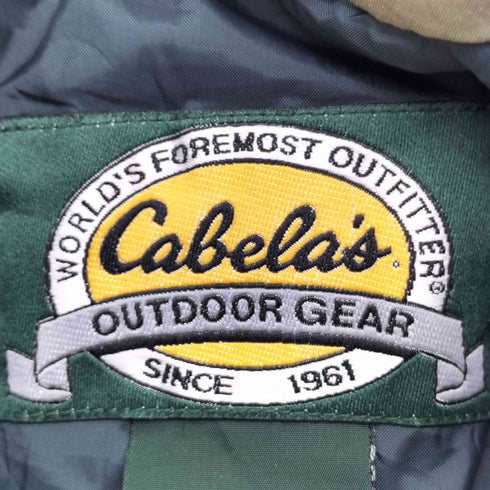 カベラス Cabela's 90s マルチポケット ナイロンフーディ 中綿ジャケット メンズ M