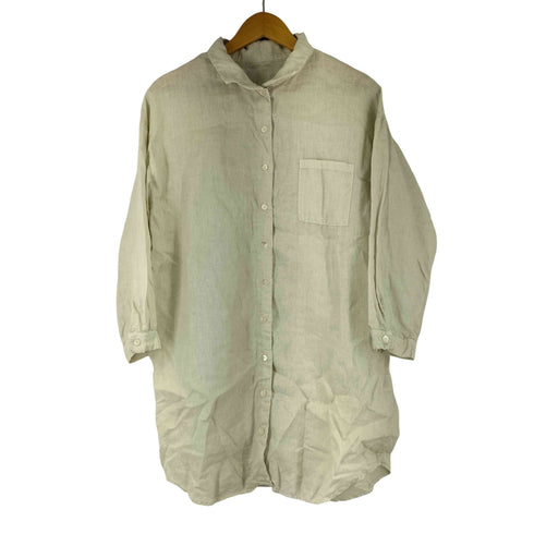 ネストローブ nest Robe リネン100 ロングシャツ レディース