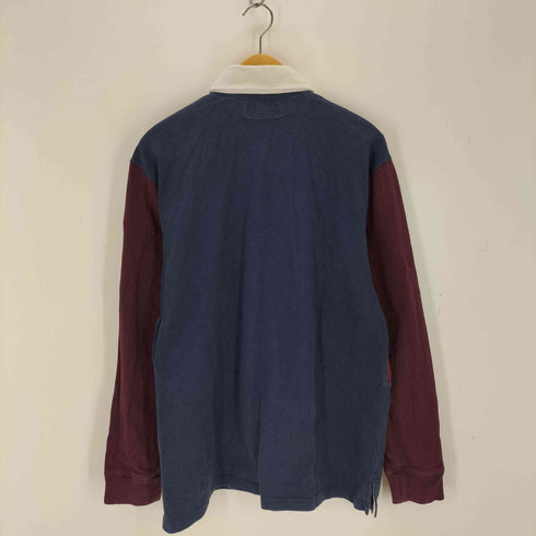 ポロバイラルフローレン Polo by RALPH LAUREN 90S CUSTOM FIT 刺繍デザインL/S ラガーシャツ メンズ import:XL
