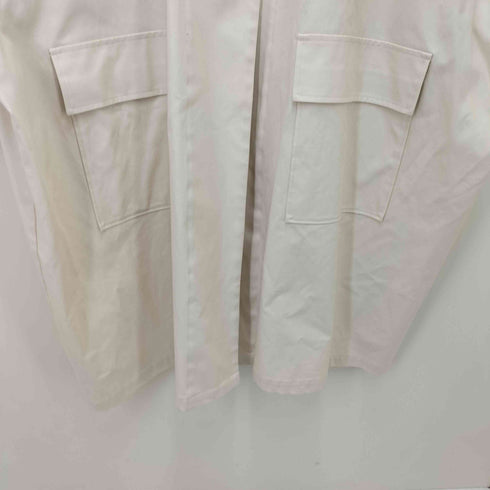 ミズイロインド mizuiro ind ノーカラー ワイド コート no collar wide coat with pockets レディース