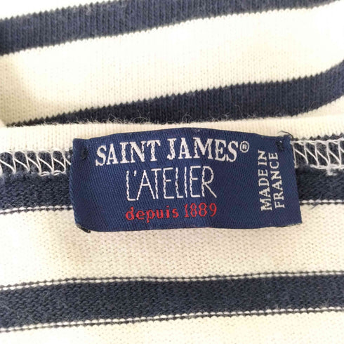 セントジェームス SAINT JAMES Latelier ボーダーバスクシャツ メンズ JPN:L