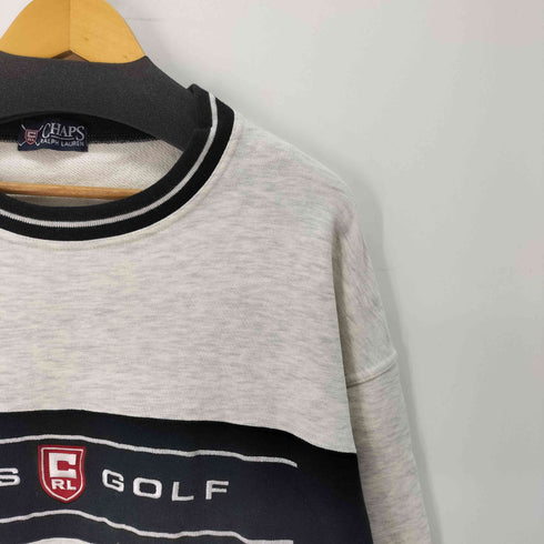 チャップス CHAPS GOLF 刺繍ロゴ クルーネックスウェット メンズ