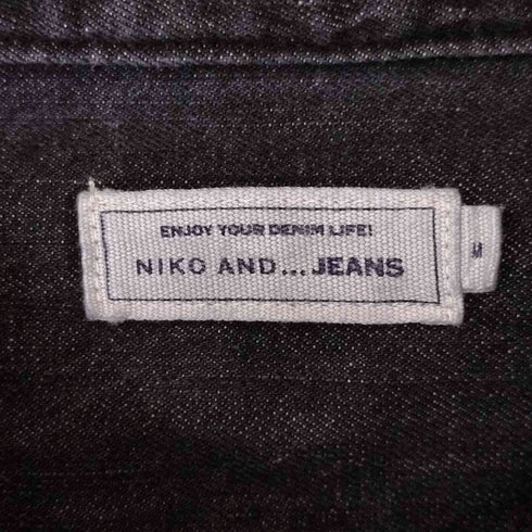 ニコアンド niko and... DENIM PATCHWORK SHIRT メンズ JPN:M