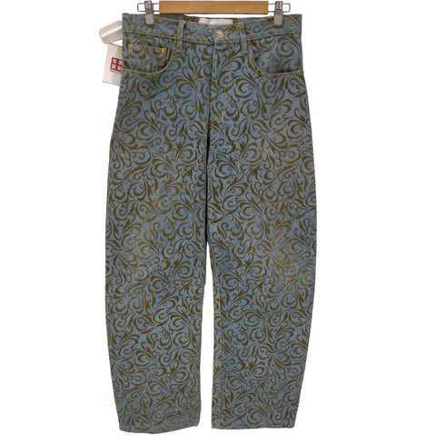 joone joonam ジューン ジュナム 25SS Patterned Denim Pant 総柄 デニム パンツ フルレングス メンズ M