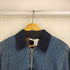 ダナキャランニューヨークジーンズ DKNY JEANS 90S 旧タグ 裏地チェック コーデュロイ切替 ジップアップ デニムジャケット メンズ import:M