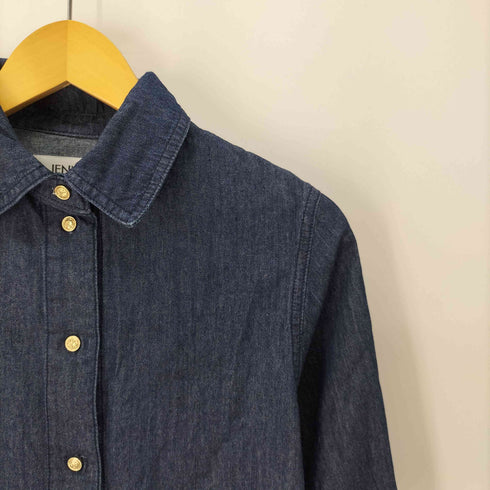 ジェンヌ JENNE 23ss マリンボタン大人デニムシャツ レディース JPN:S