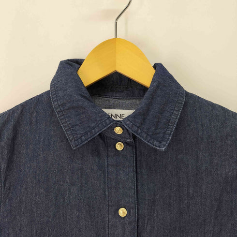 ジェンヌ JENNE 23ss マリンボタン大人デニムシャツ レディース JPN:S