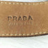 プラダ PRADA イタリア製 スタッズ デザイン スエード ベルト レディース 34/85