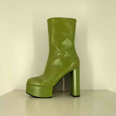 チャールズアンドキース CHARLES&KEITH Space Age Boots 厚底 ミドルブーツ レディース JPN:24.5