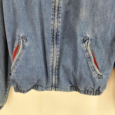 ポロバイラルフローレン Polo by RALPH LAUREN 90S ポニー刺繍 裏起毛 コーデュロイ切替 スウィングトップ デニムジャケット メンズ import:M