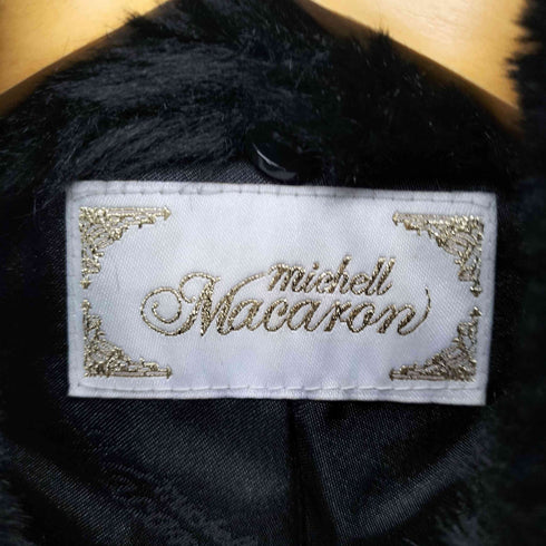 ミシェルマカロン michell Macaron フェイクファーウールライダースジャケット レディース JPN:XS
