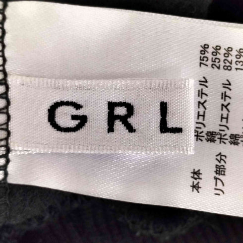 グレイル GRL Y2K ラインストーン裏起毛ショート丈パーカー レディース FREE