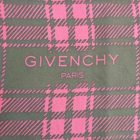 ジバンシィ GIVENCHY シルク チェック柄 総柄 スカーフ レディース