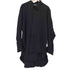 ヨウジヤマモトプールオム Yohji Yamamoto POUR HOMME 変形 衿タイ ウール 長袖 ロングシャツ メンズ
