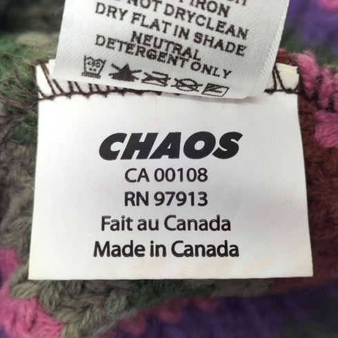 カオス Chaos ボーダー柄ニット帽 レディース