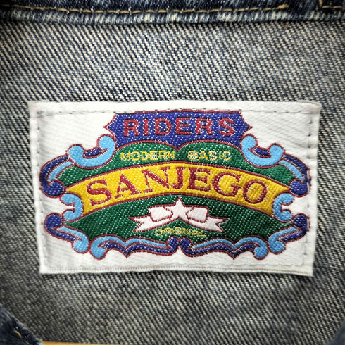 SANJEGO 星条旗 ワッペン デニムジャケット メンズ