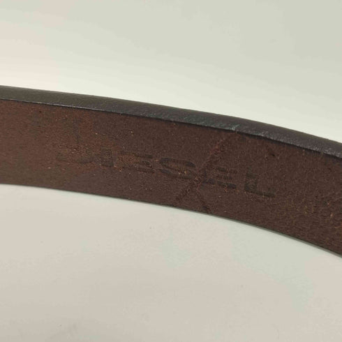 ディーゼル DIESEL レザーベルト バックル メンズ 90cm