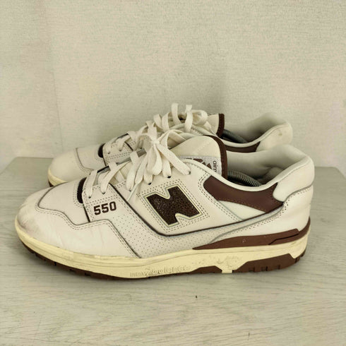 ニューバランス NEW BALANCE 550 White/Brown バスケットスニーカー メンズ JPN:30