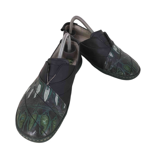 el natura lista 総柄 leather slip-on レザースリッポン メンズ JPN:41