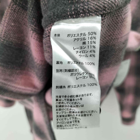 サプライヤー SUPPLIER Leather Patch Check Shirt レザーパッチワーク チェックシャツ メンズ JPN:L