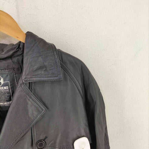 TRUE FRIEND Cow Leather レザートレンチコート メンズ