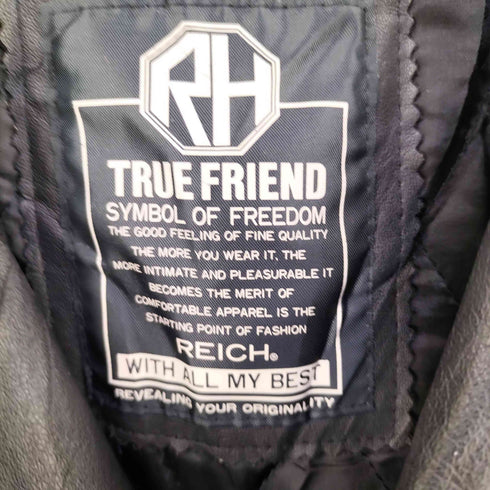 TRUE FRIEND Cow Leather レザートレンチコート メンズ