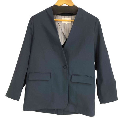 ビームスハート BEAMS HEART ノーカラーダブルジャケット レディース import:M