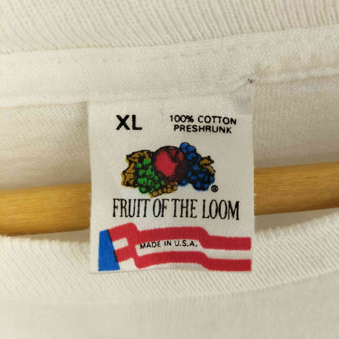 フルーツオブザルーム FRUIT OF THE LOOM 90S USA製 Moes&Joes 両面プリント Tシャツ メンズ XL