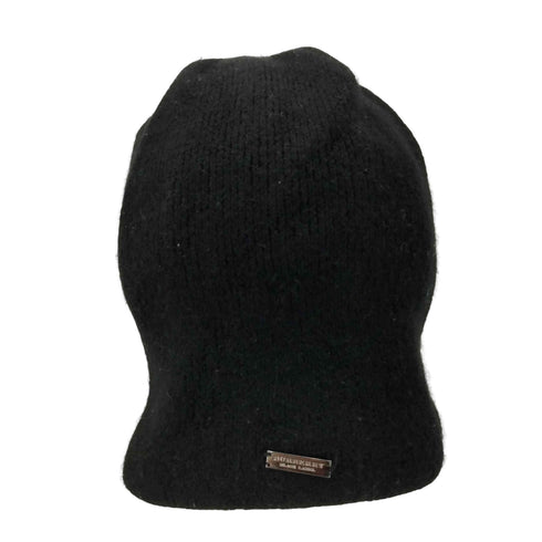 バーバリーブラックレーベル BURBERRY BLACK LABEL ロゴプレート ニット帽 メンズ