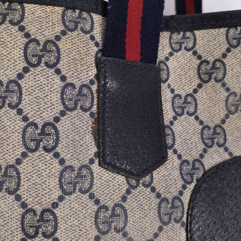 グッチ GUCCI OLD GGスプリーム シェリーライン トートバッグ ハンドバッグ メンズ