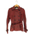DONEYcasa lamb leather ラムレザーパイソン ハーフトレンチコート レディース JPN:40