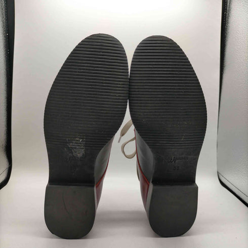 ジルサンダーネイビー JIL SANDER NAVY バイカラー レザー シューズ レディース EUR:35